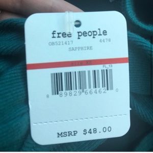 Free People Tops - NWT Free People Hooked on You Teal Button Bodysuit Free People Tops - NWT Free People Hooked on You Teal Button Bodysuit